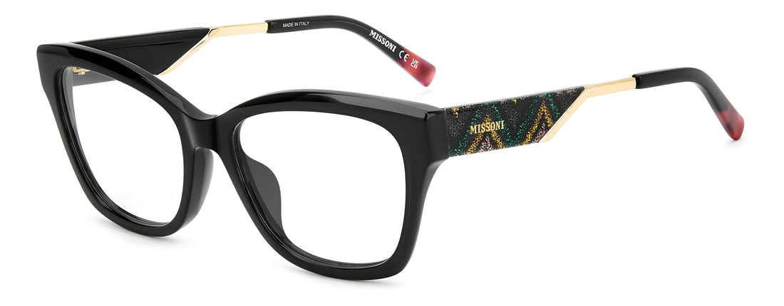 Brillen missoni mis 0293/g 807 negro rectangular femenino maat 54mm - Hoofdaanzicht