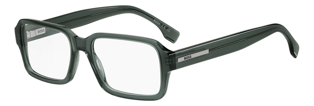 Glasögon hugo boss boss 1986 1ed verde rectangular masculino storlek 55mm - Huvudvy