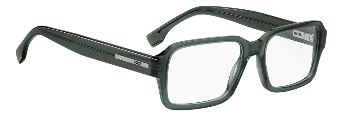 Glasögon hugo boss boss 1986 1ed verde rectangular masculino storlek 55mm - Detaljvy