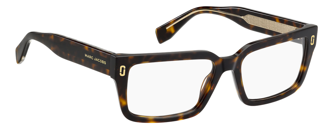 Brillen marc jacobs mj 1150 086 havana rectangular femenino maat 53mm - Detailaanzicht