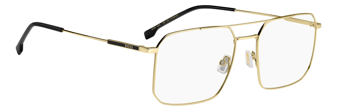 Glasögon hugo boss boss 1995 j5g dorado rectangular masculino storlek 57mm - Detaljvy
