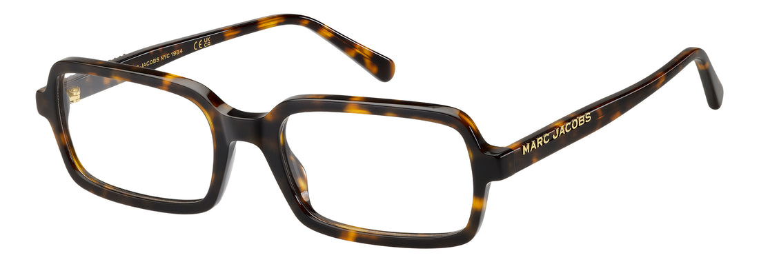 Brillen marc jacobs marc 935 086 havana rectangular femenino maat 54mm - Hoofdaanzicht