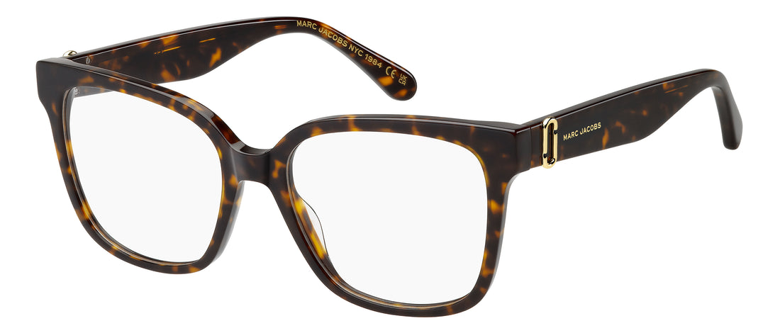 Brillen marc jacobs marc 927 086 havana rectangular femenino maat 53mm - Hoofdaanzicht