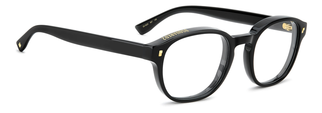 Gafas graduadas dsquared2 d2 0223 807 negro rectangular masculino talla 51mm - Vista de detalle