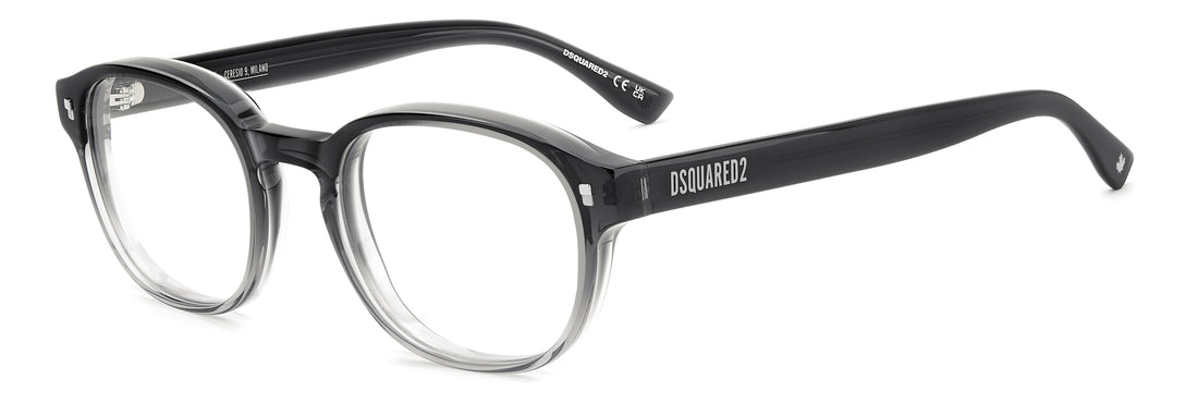 Gafas graduadas dsquared2 d2 0223 fs2 gris rectangular masculino talla 51mm - Vista principal