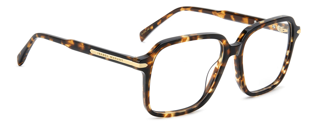 Óculos graduados isabel marant im 0283 086 havana square femenino tamanho 53mm - Vista de detalhe