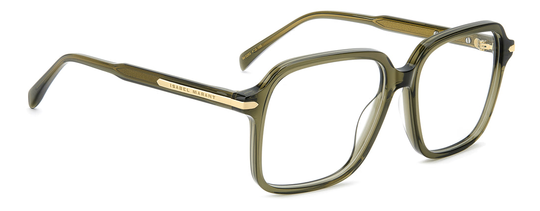 Óculos graduados isabel marant im 0283 4c3 verde square femenino tamanho 53mm - Vista de detalhe