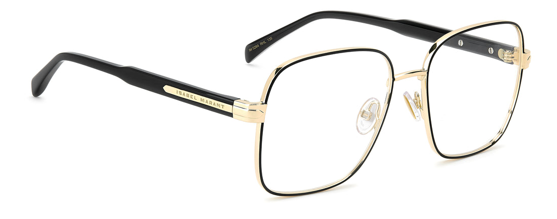 Óculos graduados isabel marant im 0284 rhl dorado rectangular femenino tamanho 55mm - Vista de detalhe