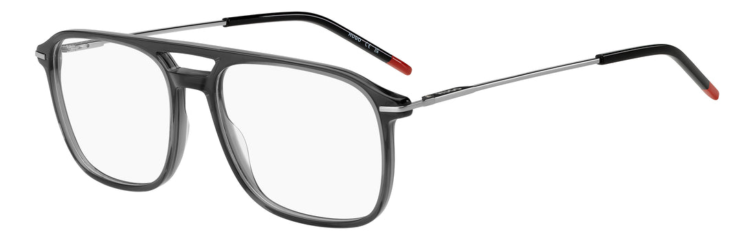 Brillen hugo hg 1430 kb7 gris rectangular masculino größe 56mm - Hauptansicht