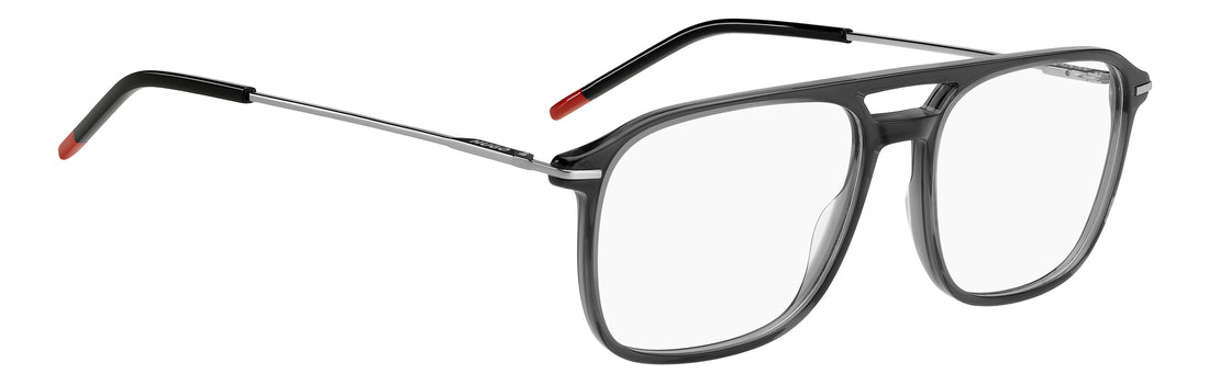 Brillen hugo hg 1430 kb7 gris rectangular masculino größe 56mm - Detailansicht