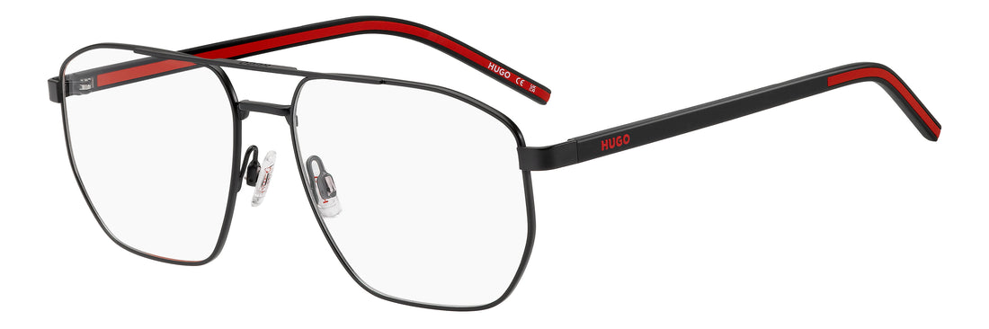 Brillen hugo hg 1436 003 negro rectangular masculino größe 58mm - Hauptansicht