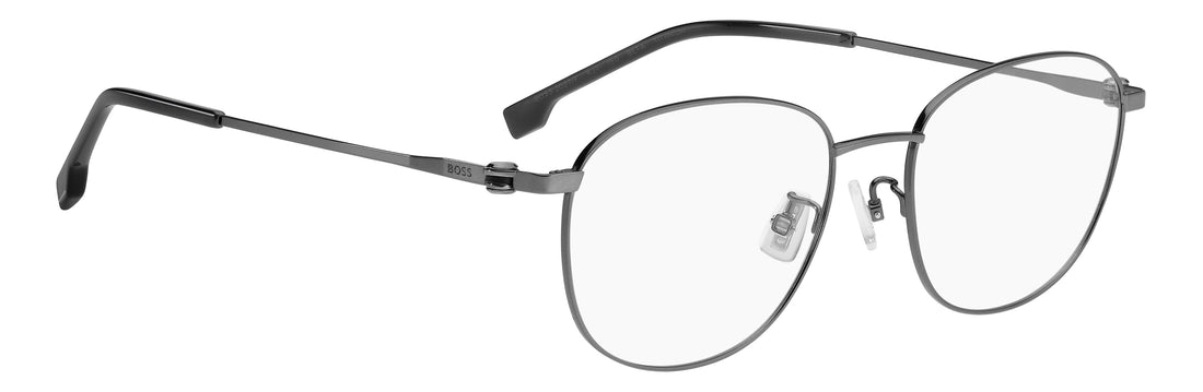 Briller hugo boss boss 2027/f kj1 plateado rectangular masculino størrelse 53mm - Detaljeret visning