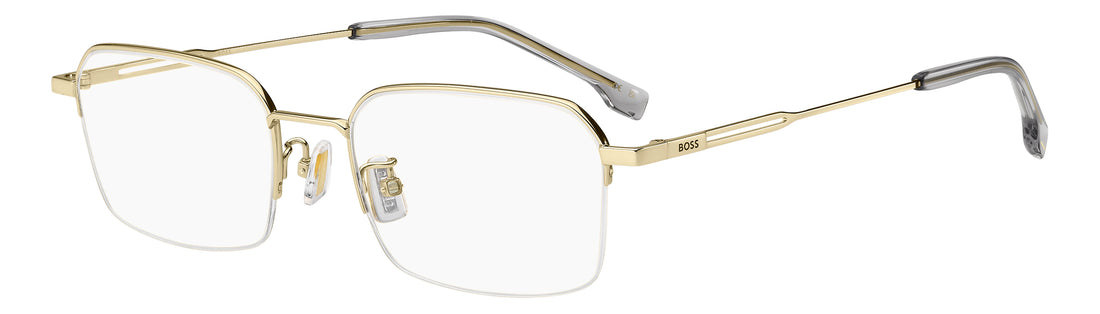 Briller hugo boss boss 2031/f j5g dorado rectangular masculino størrelse 53mm - Hovedvisning