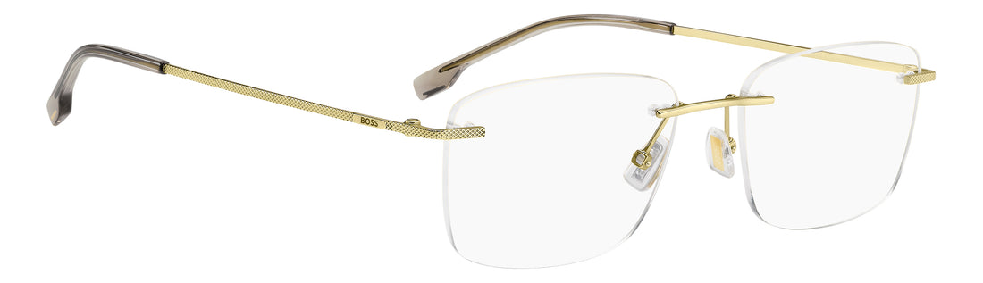 Briller hugo boss boss 2035/f aoz dorado rectangular masculino størrelse 55mm - Detaljeret visning