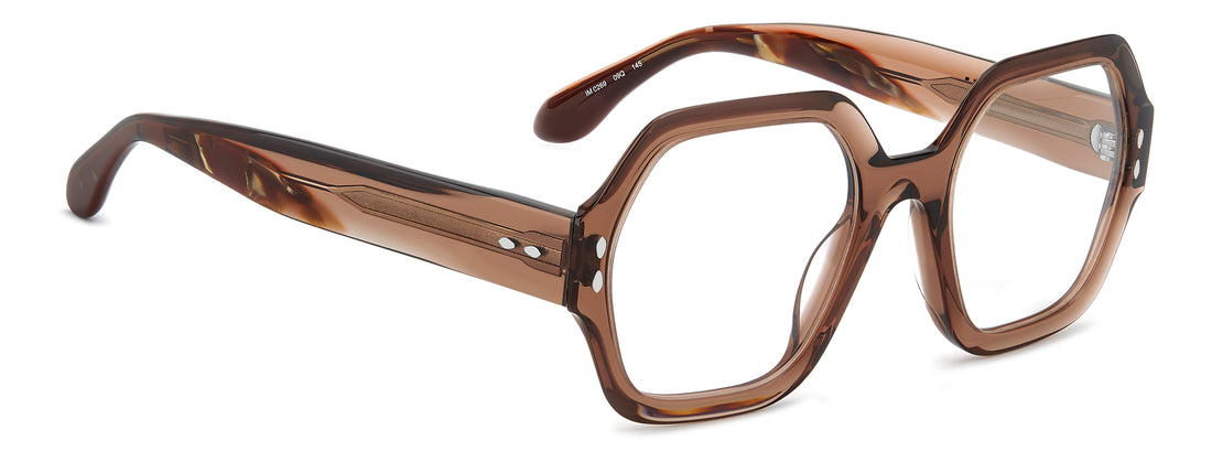Óculos graduados isabel marant im 0269 09q marron square femenino tamanho 51mm - Vista de detalhe