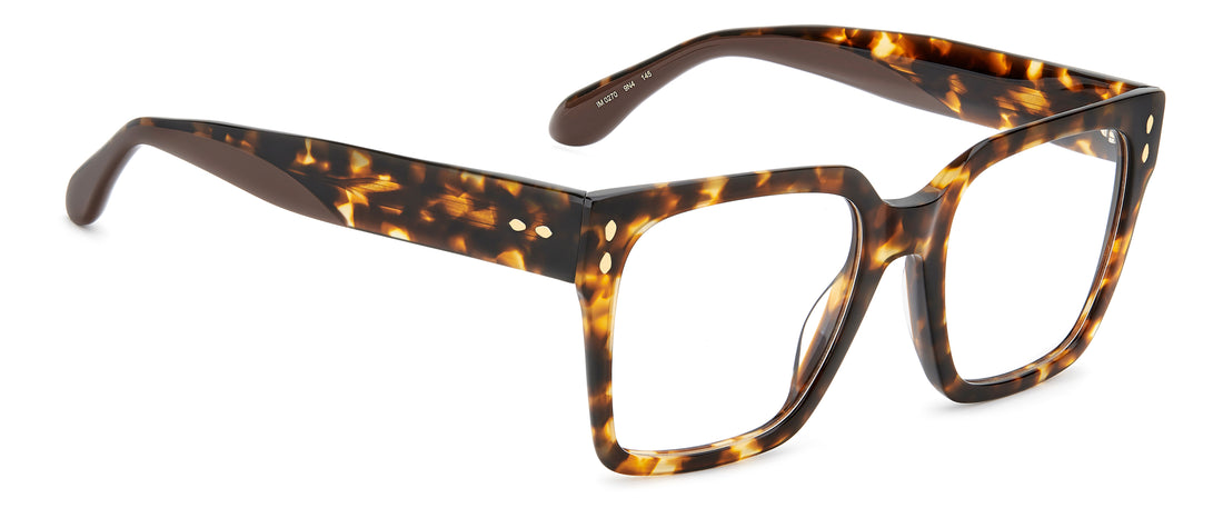 Óculos graduados isabel marant im 0270 9n4 havana square femenino tamanho 51mm - Vista de detalhe