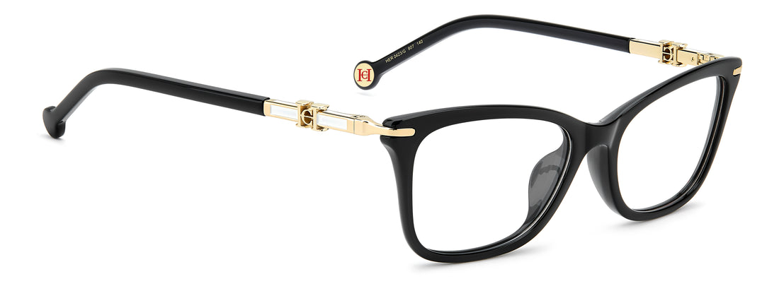 Briller carolina herrera her 0423/g 807 negro rectangular femenino størrelse 53mm - Detaljeret visning