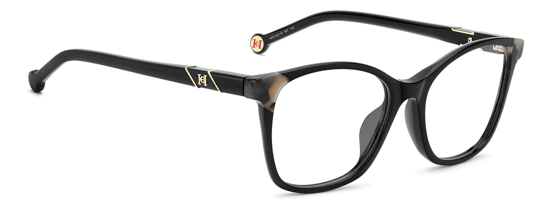 Briller carolina herrera her 0431/g 807 negro rectangular femenino størrelse 53mm - Detaljeret visning