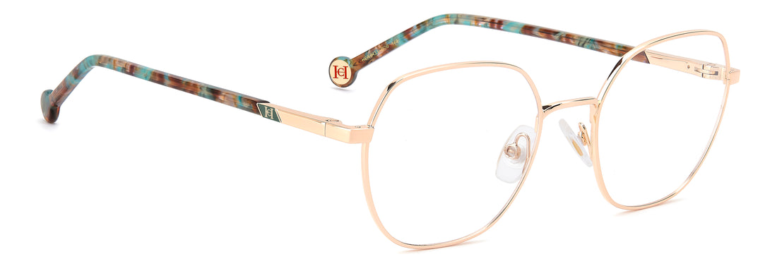 Briller carolina herrera her 0433 ddb dorado rectangular femenino størrelse 52mm - Detaljeret visning