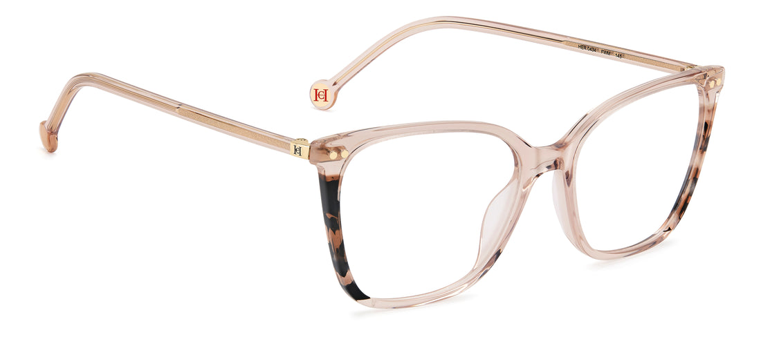 Briller carolina herrera her 0434 fwm beige rectangular femenino størrelse 54mm - Detaljeret visning