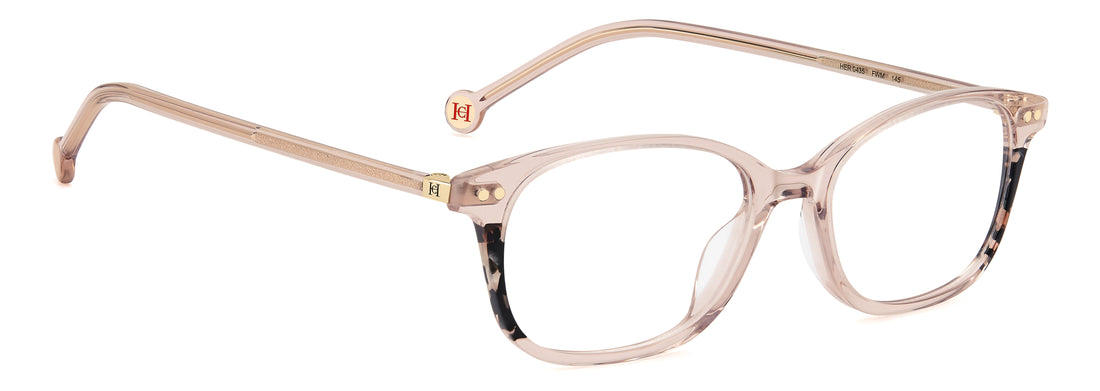 Briller carolina herrera her 0435 fwm beige rectangular femenino størrelse 52mm - Detaljeret visning