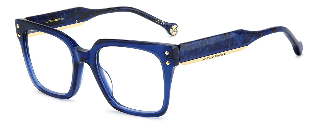Briller carolina herrera her 0413 pjp azul rectangular femenino størrelse 51mm - Hovedvisning