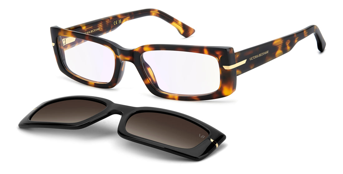 Sunčane naočale victoria beckham vb 7019/c 086 la havana rectangular femenino veličina 53mm - Glavni prikaz