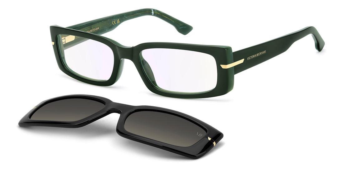 Sunčane naočale victoria beckham vb 7019/c jri lb verde rectangular femenino veličina 53mm - Glavni prikaz