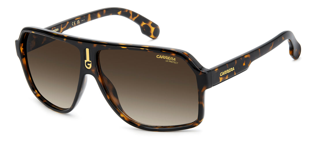 Sunglasses carrera 1001/s 086 ha havana square masculino size 62mm - Main view