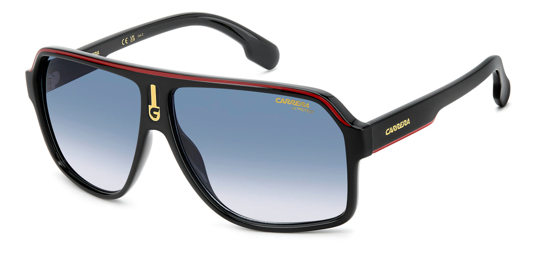 Sunglasses carrera 1001/s 2m2 08 negro square masculino size 62mm - Main view