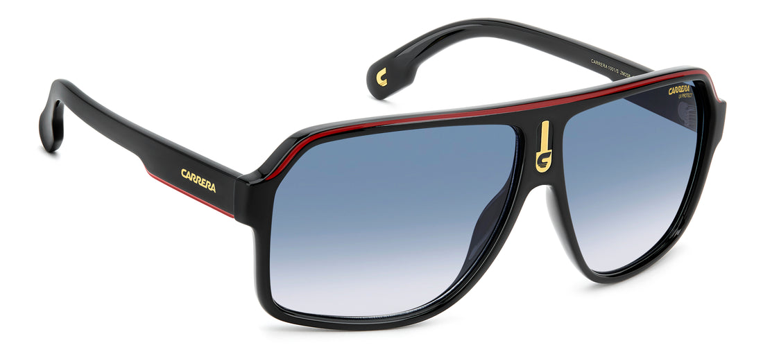 Sunglasses carrera 1001/s 2m2 08 negro square masculino size 62mm - Detailed view