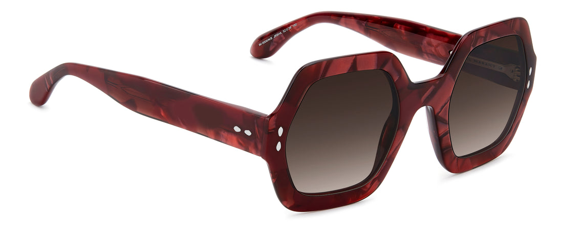 Óculos de sol isabel marant im 0004/n/s jr9 ha rojo rectangular femenino tamanho 52mm - Vista de detalhe