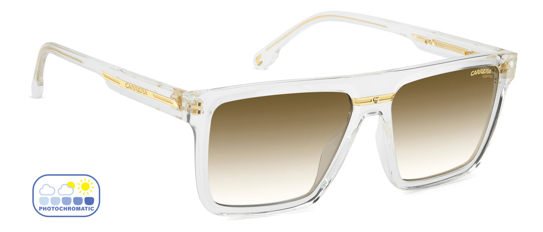 Solbriller carrera victory c 03/s 900 wb transparente rectangular masculino størrelse 58mm - Detaljeret visning