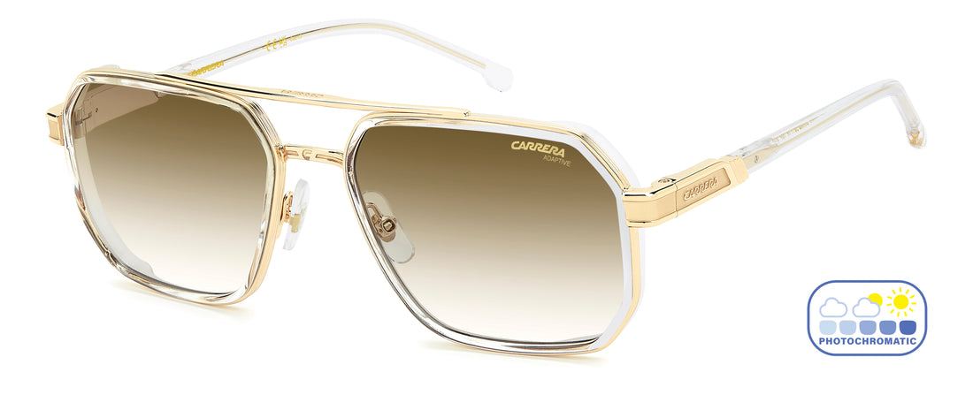 Solbriller carrera 1069/s 900 wb transparente rectangular masculino størrelse 58mm - Hovedvisning