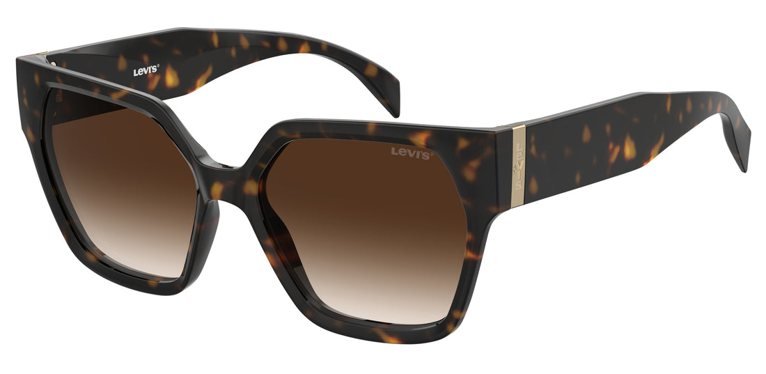 Occhiali da sole levis lv 1077/s 086 ha havana rectangular femenino taglia 57mm - Vista principale