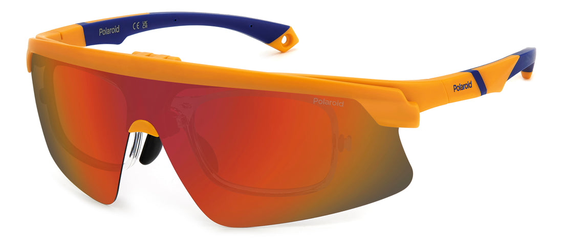 Occhiali da sole polaroid pld 7056/ci/s 2m5 oz naranja rectangular masculino taglia 99mm - Vista principale