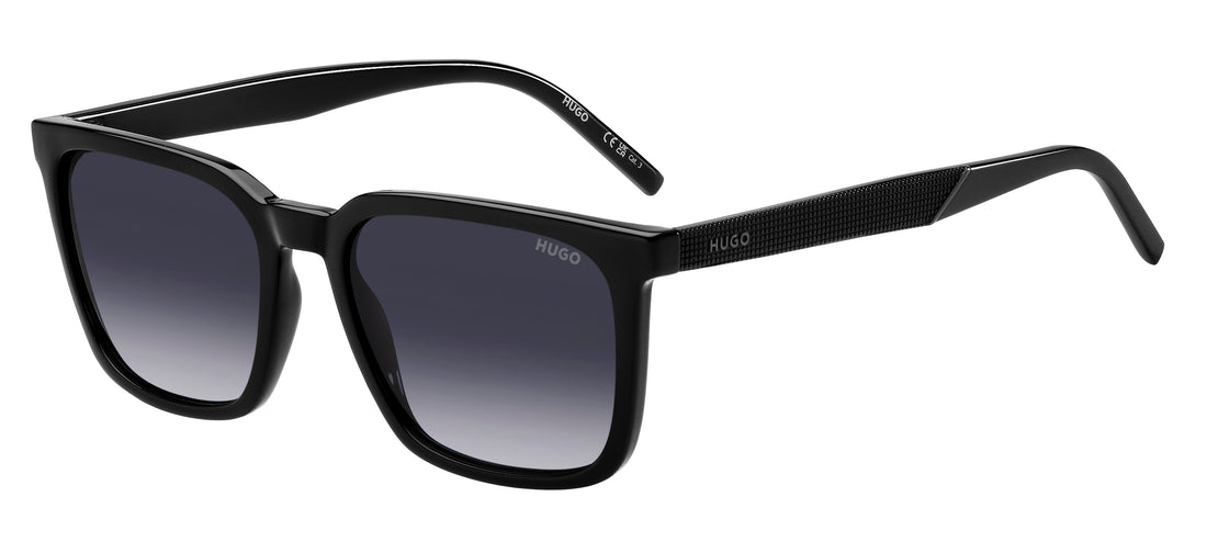 Sunglasses hugo hg 1327/s 807 9o negro rectangular masculino size 55mm - Main view