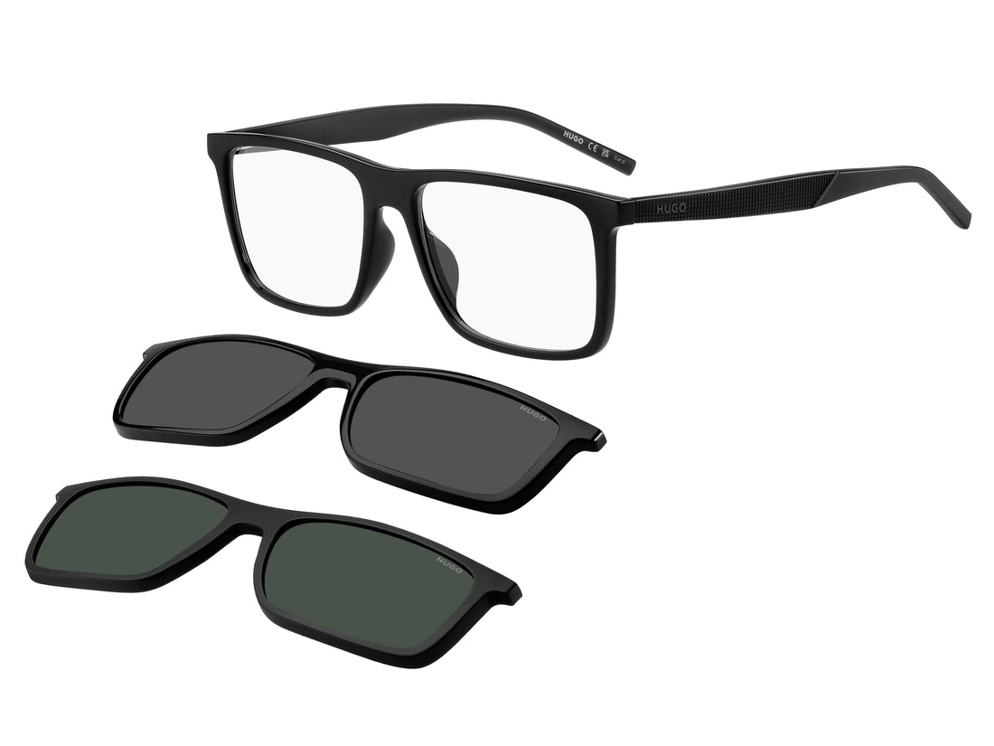 Lunettes de soleil hugo hg 1331/g/cs2 807 99 negro rectangular masculino taille 56mm - Vue principale