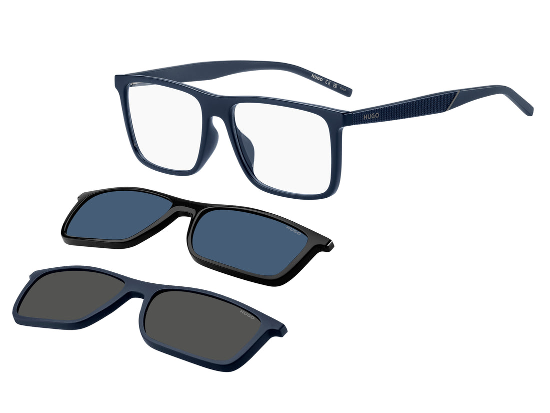 Lunettes de soleil hugo hg 1331/g/cs2 9n7 99 azul rectangular masculino taille 56mm - Vue principale