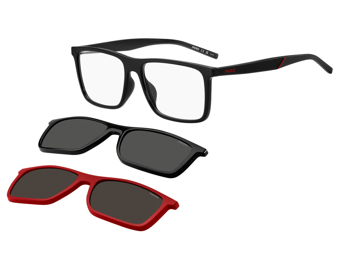 Lunettes de soleil hugo hg 1331/g/cs2 oit 99 negro rectangular masculino taille 56mm - Vue principale