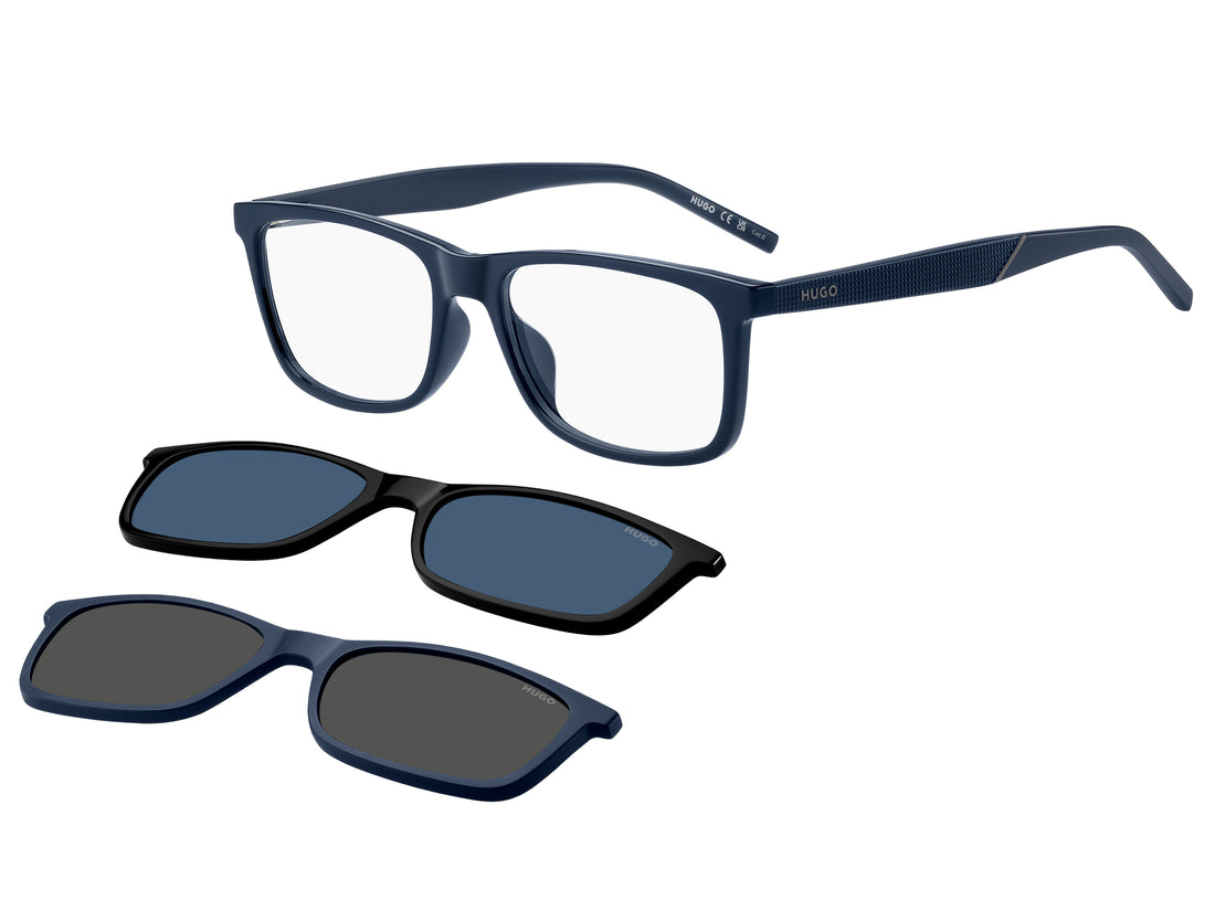Lunettes de soleil hugo hg 1329/g/cs2 9n7 99 azul rectangular masculino taille 55mm - Vue principale