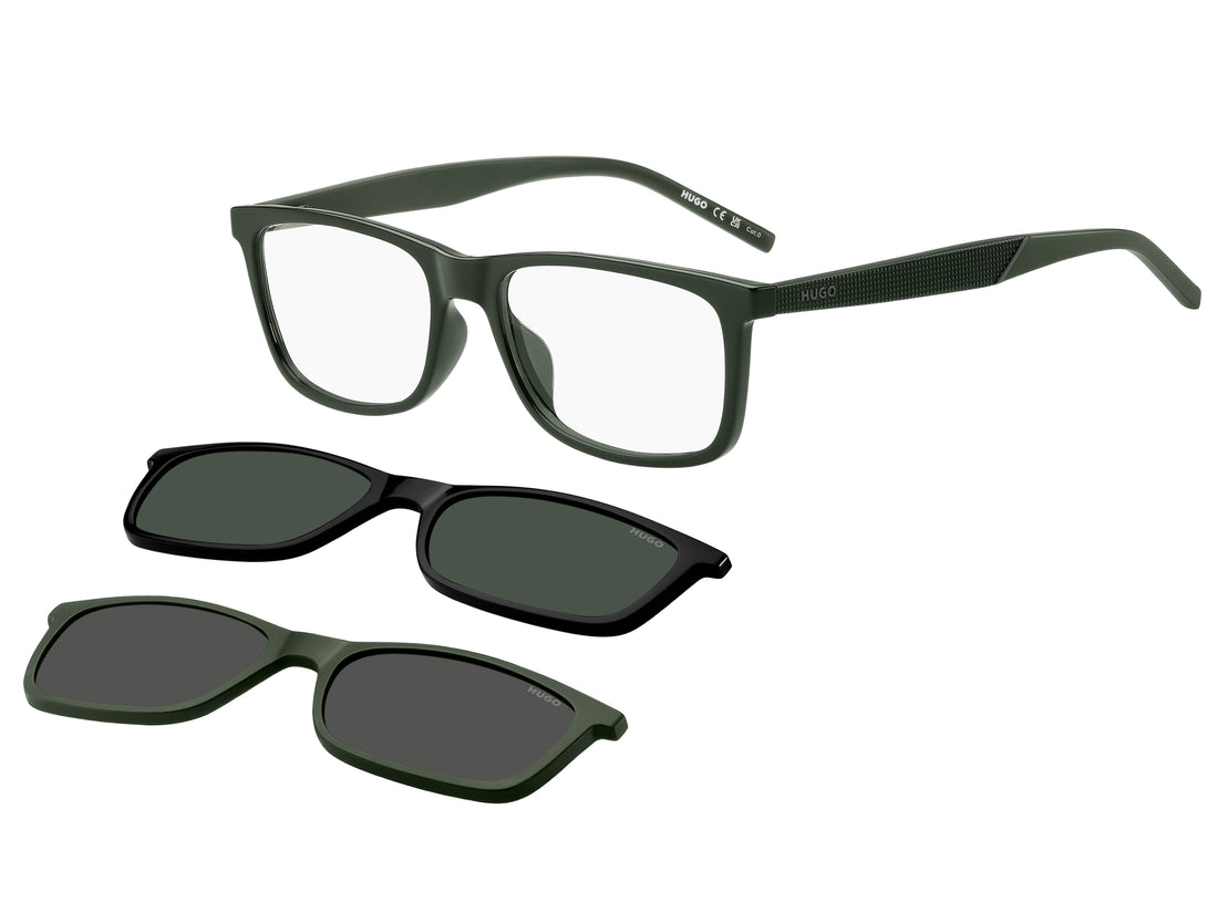 Lunettes de soleil hugo hg 1329/g/cs2 bhp 99 verde rectangular masculino taille 55mm - Vue principale