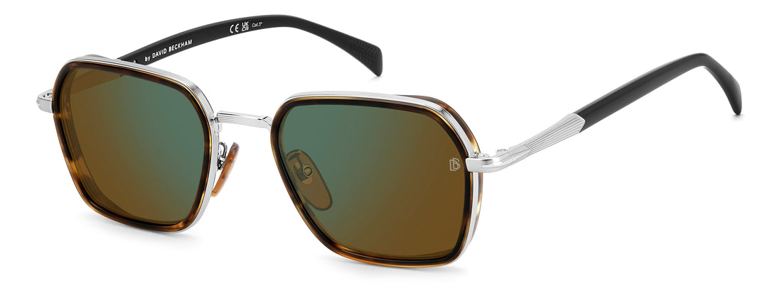 Óculos de sol david beckham db 1194/g/s h16 mt plateado square masculino tamanho 53mm - Vista principal