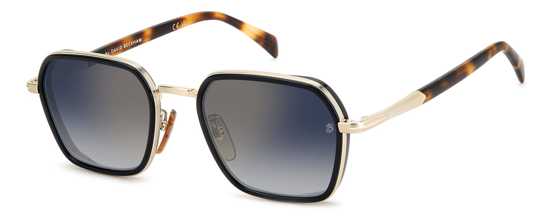 Sunglasses david beckham db 1194/g/s rhl 1v dorado square masculino size 53mm - Main view