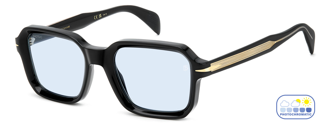 Sunglasses david beckham db 7147/s 807 qz negro square masculino size 52mm - Main view