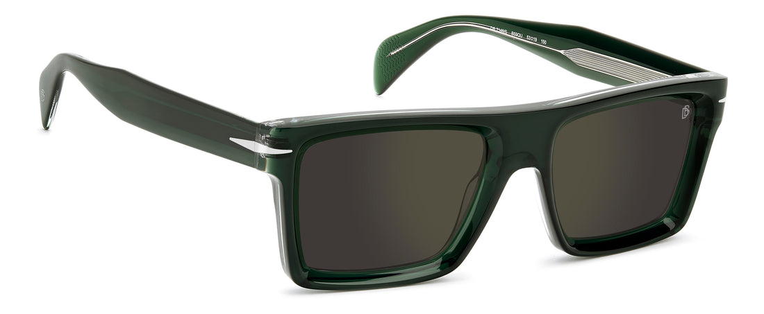 Solbriller david beckham db 7148/s b59 qu verde rectangular masculino størrelse 53mm - Detaljeret visning