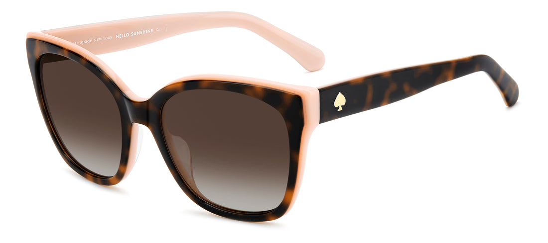 Óculos de sol kate spade ks daesha 2/g/s 0t4 la havana square femenino tamanho 55mm - Vista principal
