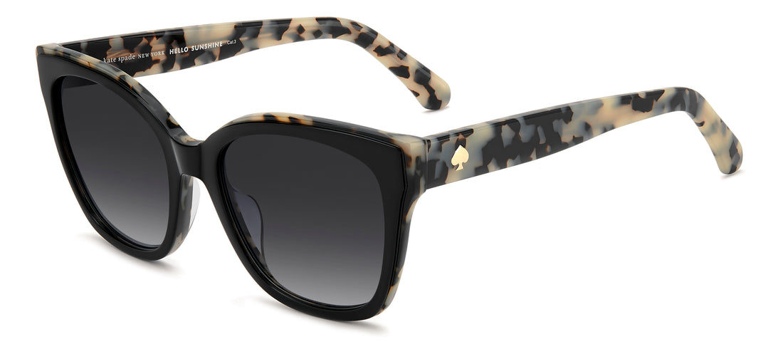 Óculos de sol kate spade ks daesha 2/g/s tcb 9o negro square femenino tamanho 55mm - Vista principal