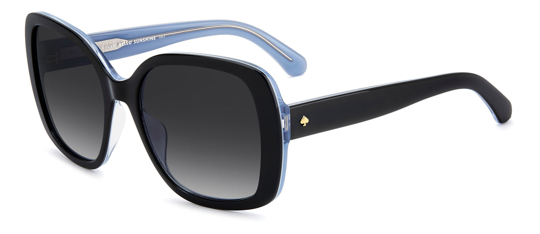 Óculos de sol kate spade ks wenona 2/g/s d51 9o negro square femenino tamanho 57mm - Vista principal