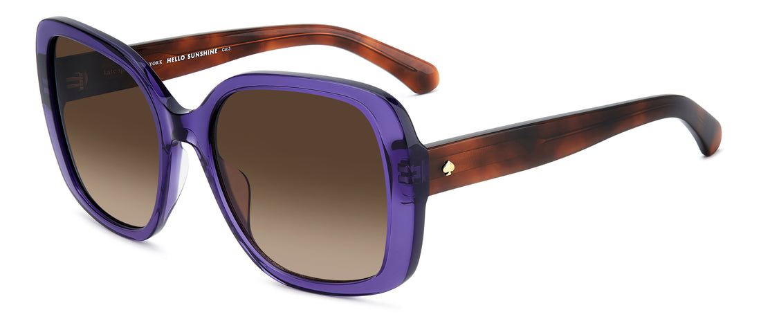 Óculos de sol kate spade ks wenona 2/g/s pjp ha azul square femenino tamanho 57mm - Vista principal